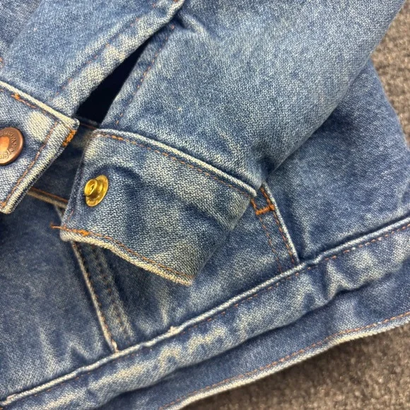 WRANGLER Men’s Denim Sherpa Jean Jacket size: Medium - Picture 8 of 11